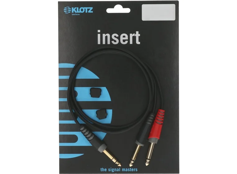 Klotz AY1-0600 Insert kabel Jack - 2X Jack 6m 