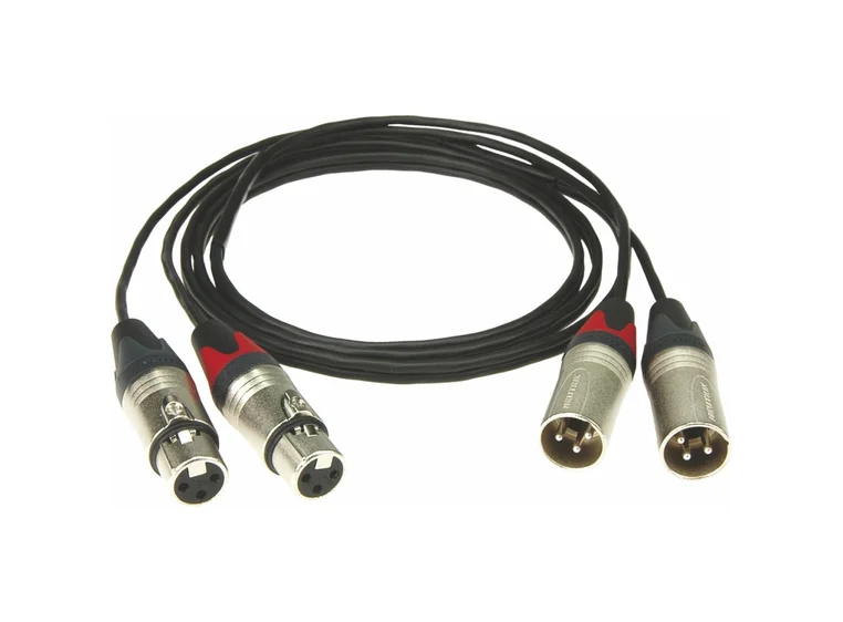 Klotz SXX-010 stereo mikrofonkabel 2xXLRF-2xXLRM 1 m 