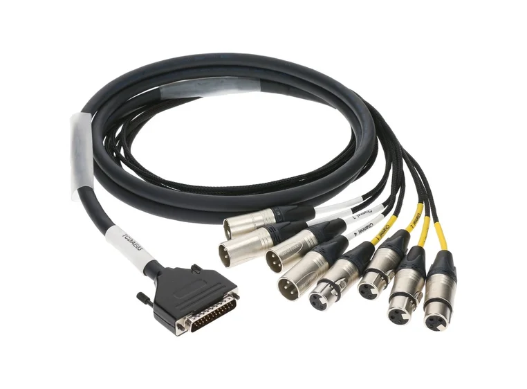 Klotz TCDAE10 Loom 8 ch 25 dsub-4xXLRM-XLRF 10 m 