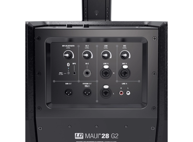 LD Systems MAUI 28 G2 Compact column PA with built-in mixer and Bluetooth, black 