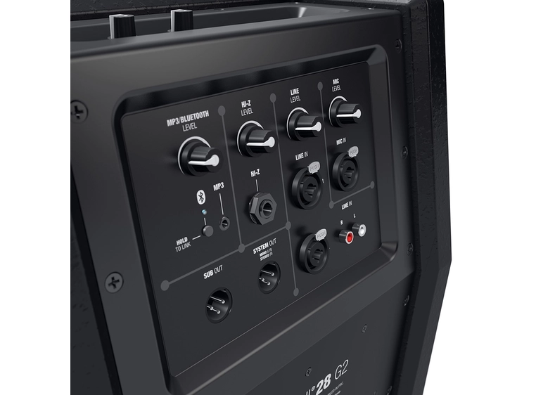 LD Systems MAUI 28 G2 Compact column PA with built-in mixer and Bluetooth, black 