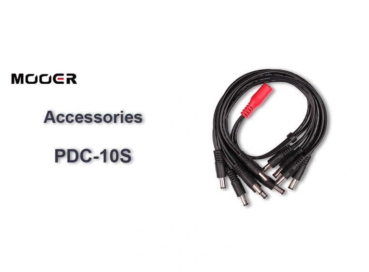 Mooer PDC10S Multi-plug 10 Cable (straight) 