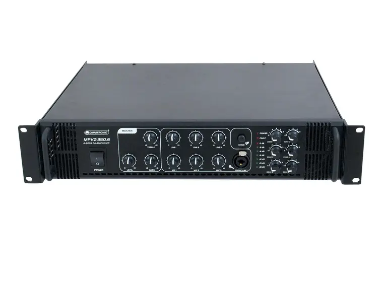 OMNITRONIC MPVZ-350.6 PA Amplifier Mixing Amplifier 