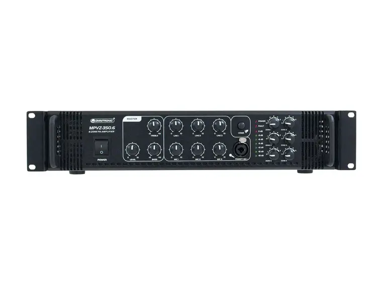 OMNITRONIC MPVZ-350.6 PA Amplifier Mixing Amplifier 