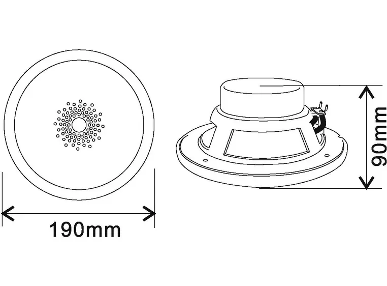 OMNITRONIC WF-6 Flush-Mount Speaker 