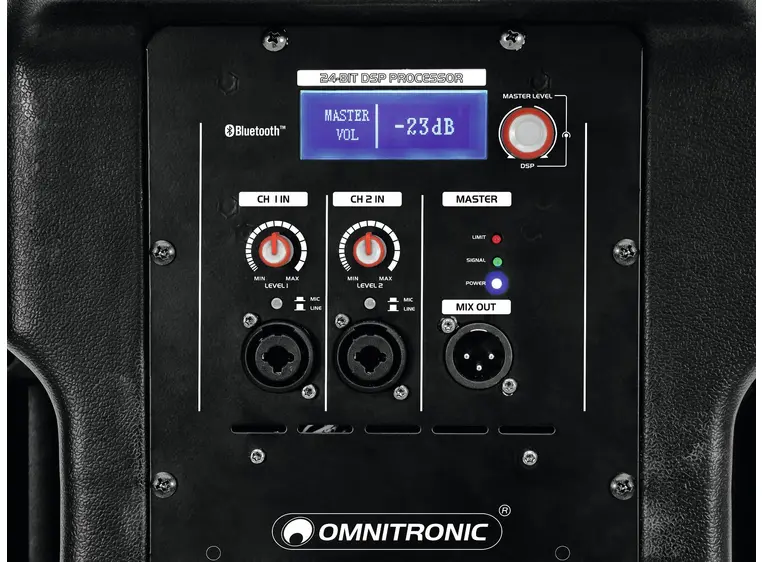 OMNITRONIC XKB-212A 2-Way Speaker, Active, DSP 