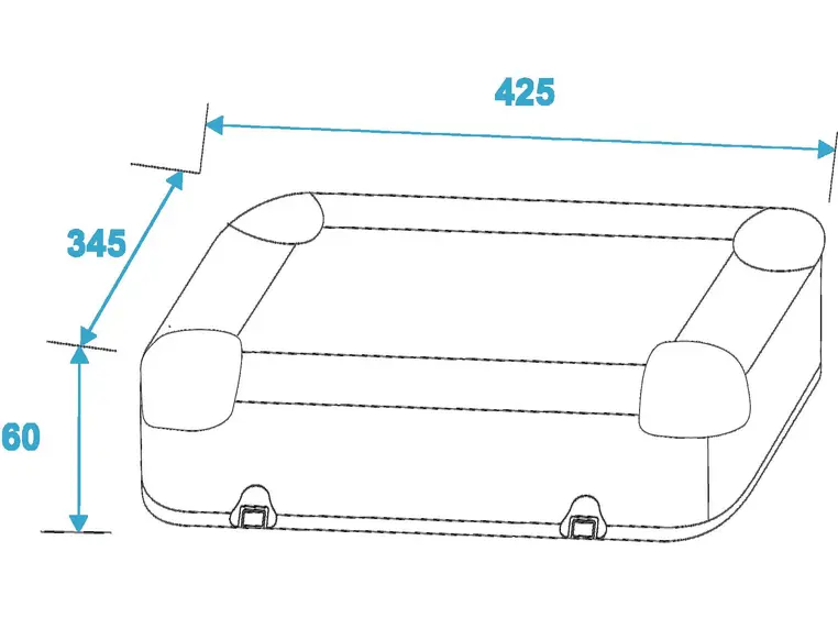 ROADINGER CD case ALU digital booking rounded blue 