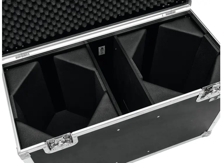 ROADINGER Flightcase 2x LED THA-100F/THA-120PC 