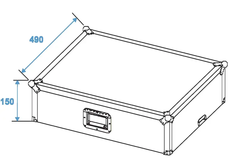ROADINGER Mixer case Pro LS-19 laptop tray bk 