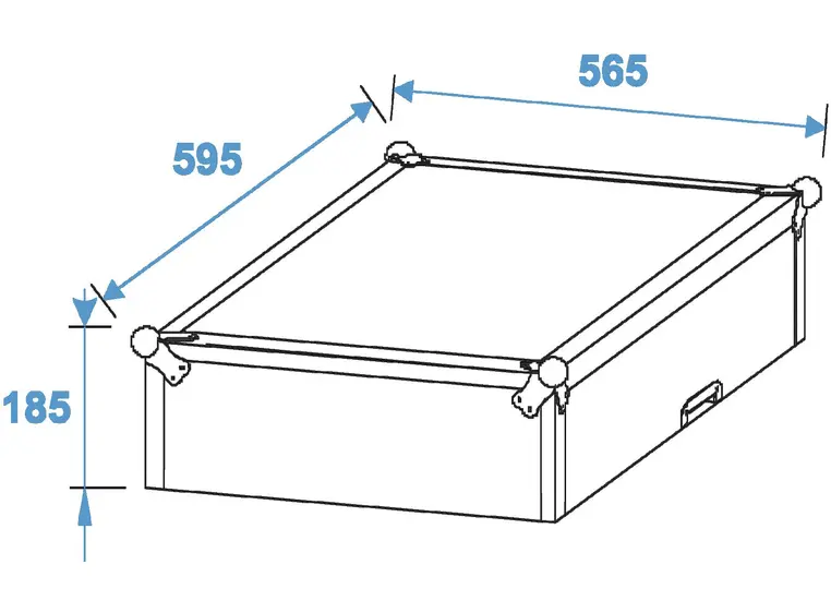 ROADINGER Special combo case LS5 laptop desk, 17U 