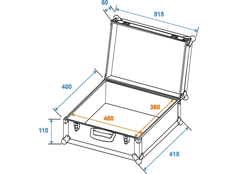 ROADINGER Universal case FOAM,GR-1 alu 
