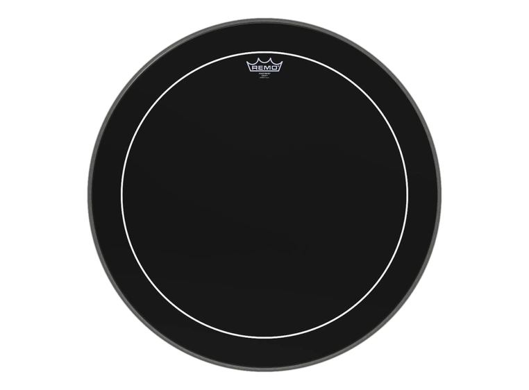 Remo ES-1624-PS Bass Pinstripe Ebony 24" Diameter 
