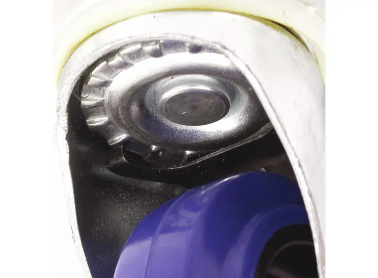 Roadinger Swivel Castor 100mm blue with brake 