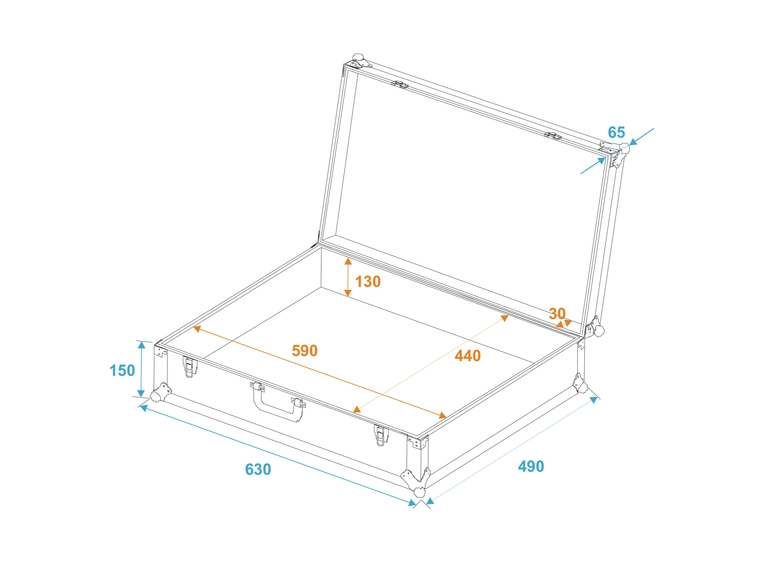 Roadinger Universal Case Pick 62x47x19cm 