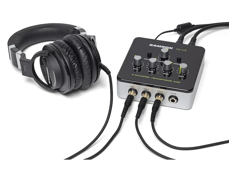 Samson QH4 4-channel stereo headphone amplifier 