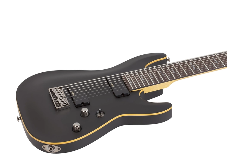 Schecter Demon 8 Aged Black Satin 