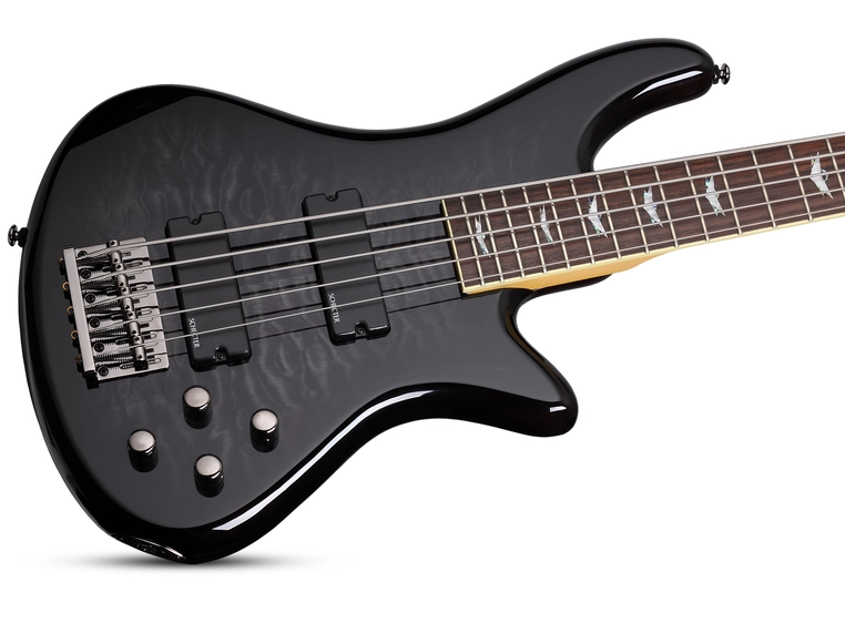 Schecter Stiletto Extreme-5 (STBLK) See Through Black (2504) 