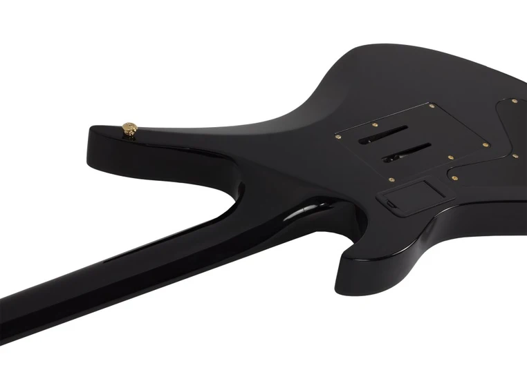 Schecter Synyster Gates Custom S Gloss Black w/Gold Stripes 1742 