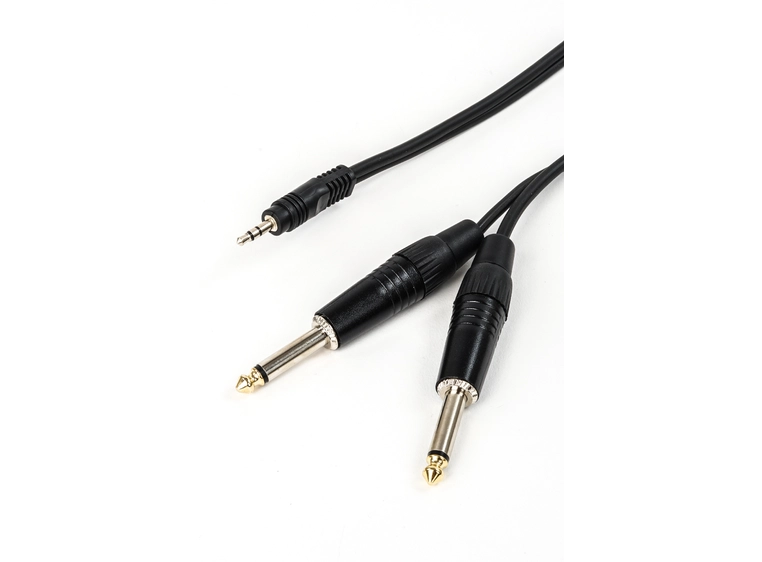 Signalkabel bal.minijack-2xmono jack 3m 