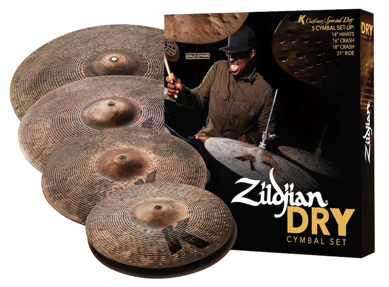 Zildjian KCSP4681 K Custom Special Dry Promo Set, Hi-hat/crash/crash/ride 