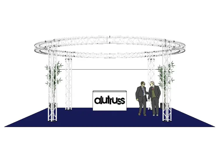 ALUTRUSS Truss set QUADLOCK 6082 circle 6.6x3.5m 