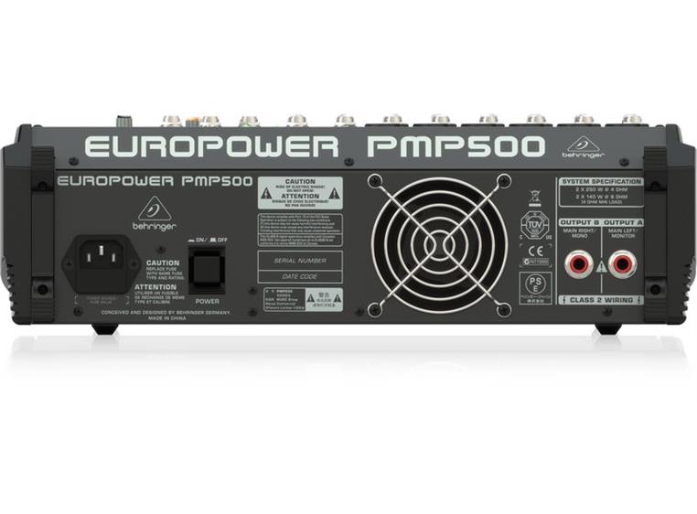 Behringer PMP500 Europower Mixer Amp 500W, 12 channel, Klark teknik FX