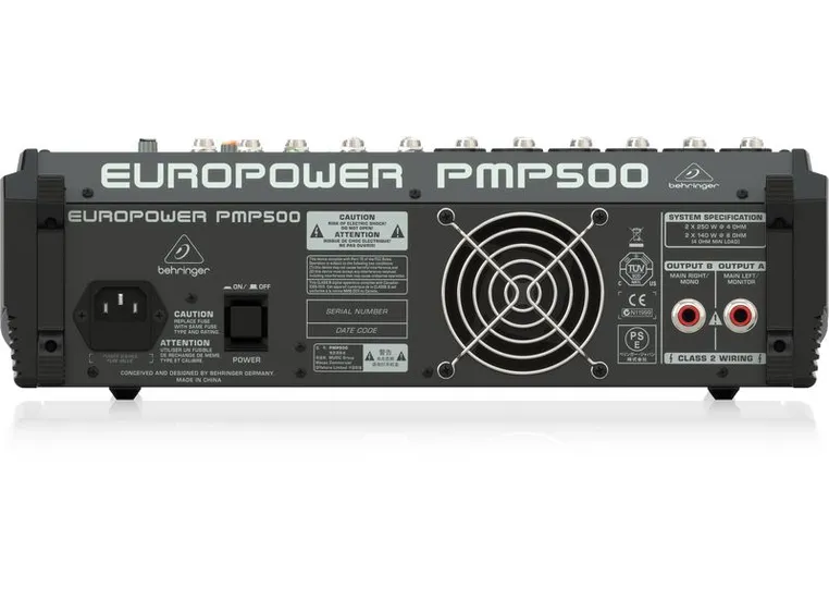Behringer PMP500 Europower Mixer Amp 500W, 12 channel, Klark teknik FX 