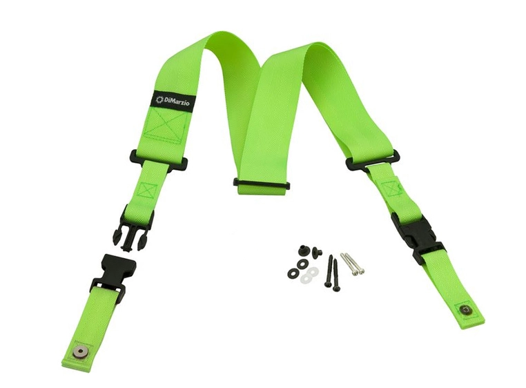 DIMARZIO DD2200GN 2" ClipLock Strap Neon Green 