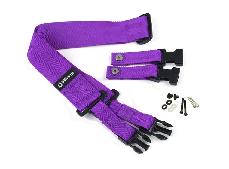 DIMARZIO DD2200V 2" ClipLock Strap Nylon Purple 