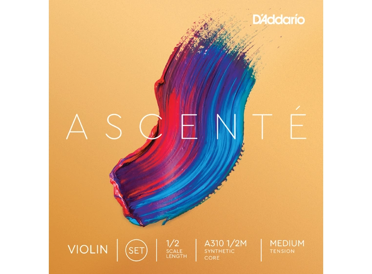 D'Addario A310 1/2M Violin Strings Ascenté Student Synth Set 1/2 Medium 