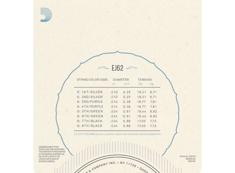 D'Addario EJ62 