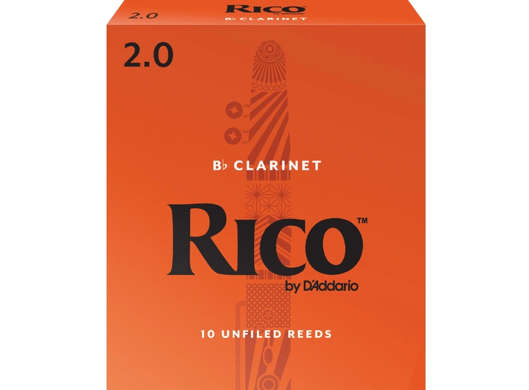 D'Addario RCA1020 Klarinett Flis Rico Bb Clarinet 2.0 10 Pack 