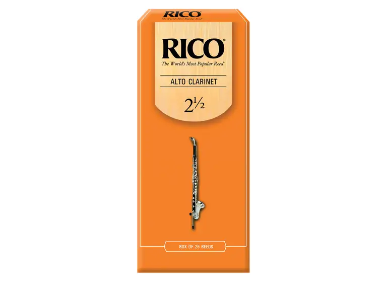 D'Addario RDA2525 Klarinett Flis Rico Alto Clarinet 2.5 25 Pack 