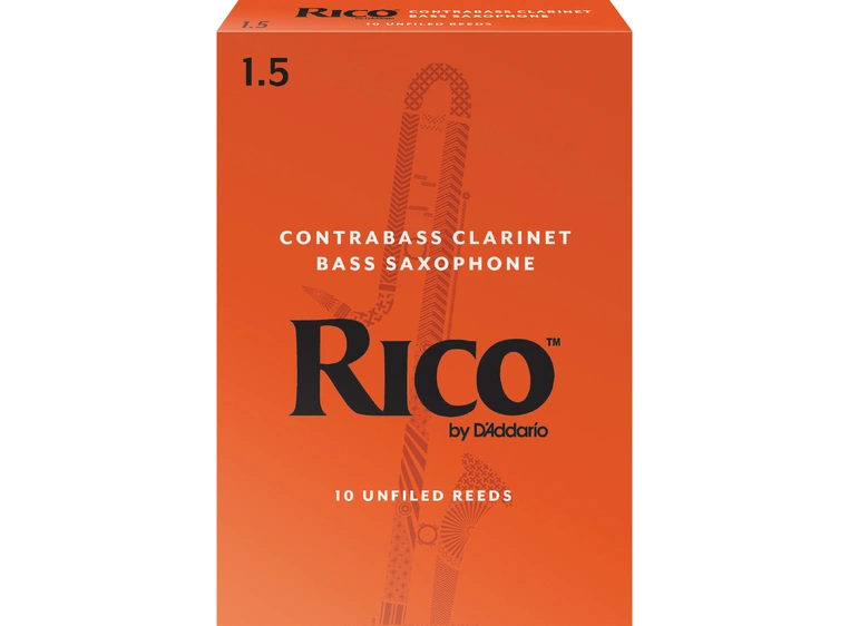 D'Addario RFA1015 Klarinett Flis 10 Pack Rico Contra Bass Clarinet/Bass Sax 1.5 