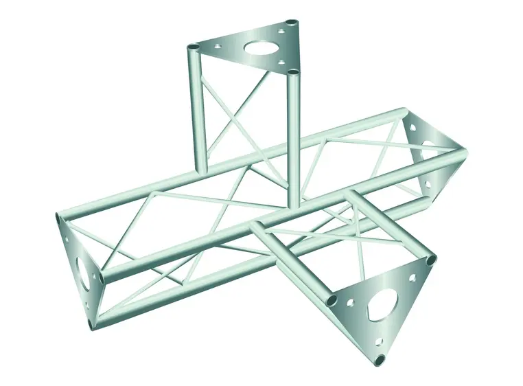 Decotruss SAT-43 4-way piece / silver 