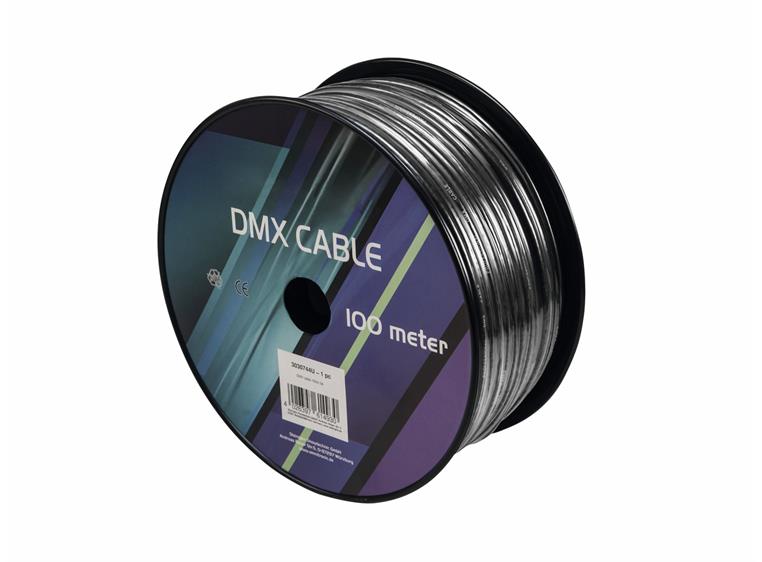 EUROLITE DMX cable 2x0.22 100m bk