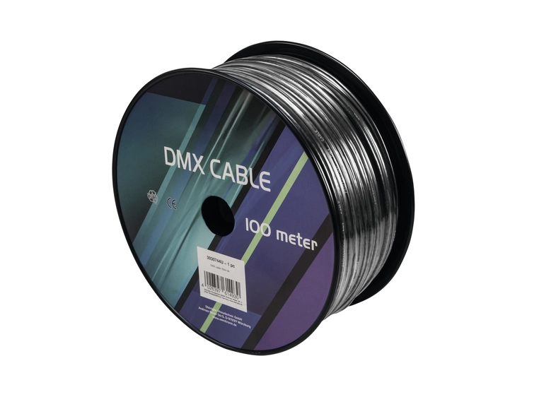 EUROLITE DMX cable 2x0.22 100m bk 