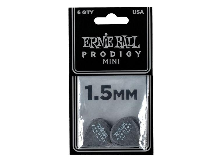 Ernie Ball EB-9200 Prodigy plekter Black 3S,High Perfromance 6-pakning