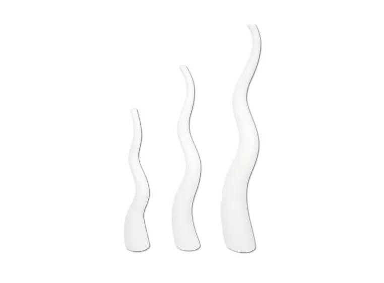 Europalms Design vase WAVE-150, white 