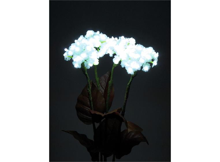 Europalms Hydrangea, white, with flowers 100 LEDs