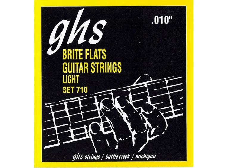 GHS 710 Brite Flats Flatwound Light (010-046) 