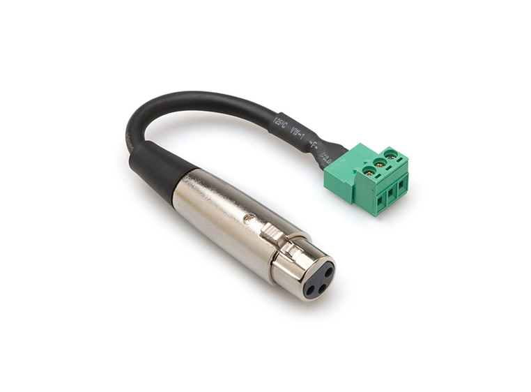 Hosa PHX-106F-BULK low-voltage adapter. XLR3F-PHX3M 