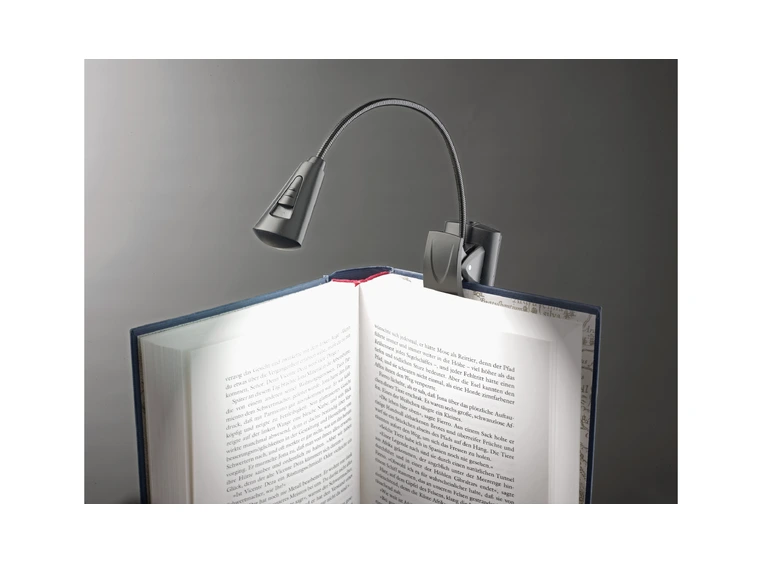 K&M 12242 Music stand light 2 LED Sort, FlexLight  Inc. 3x(AAA) 