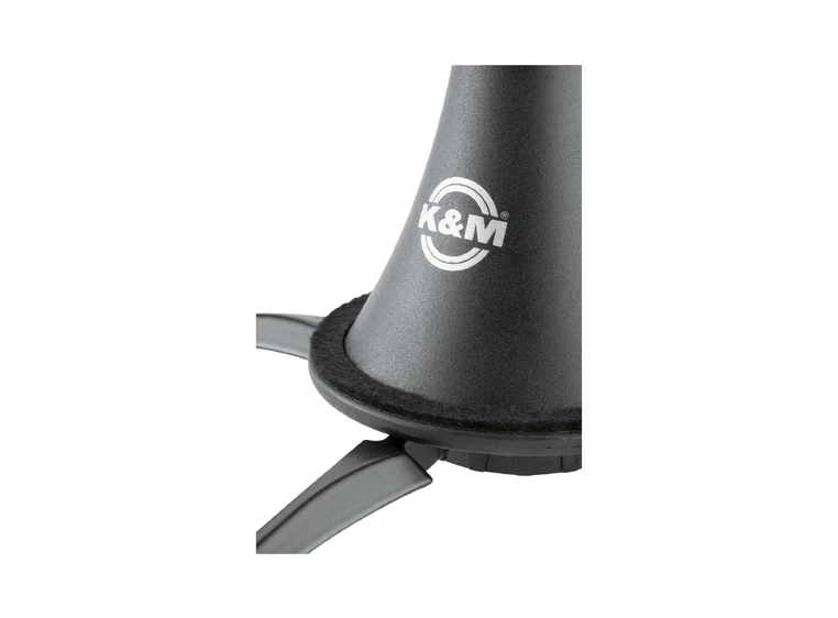 K&M 15222 Clarinet stand, black plastic peg, fits A and B clarinets 