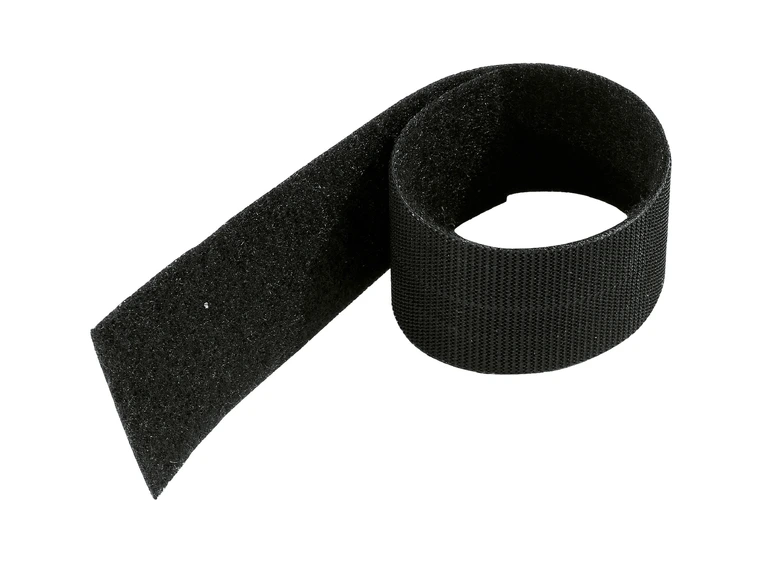 K&M 21403 Cable holder, Black, 3 pcs. Velcro cable holder, 220 x 25 mm 