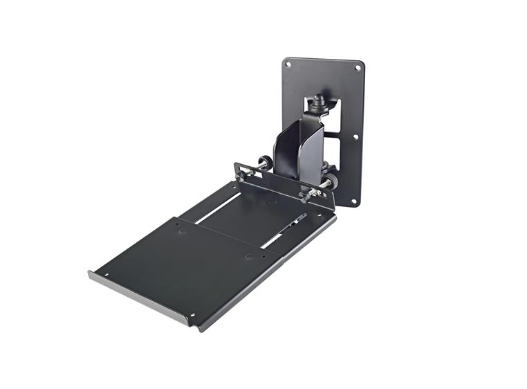 K&M 24171 Speaker wall mount with sheet Black, for monitors, up to 15 kg.