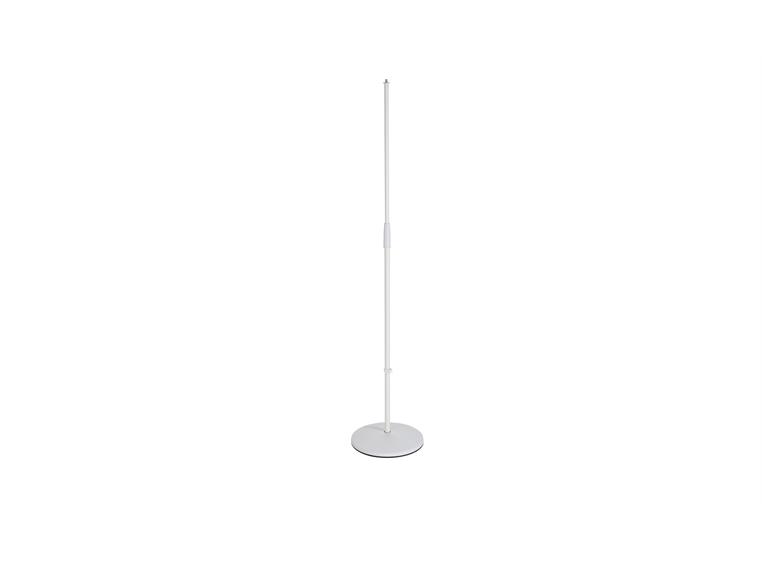 K&M 26010 Microphone stand, Pure White steel plate w/plastic cover,H:870/1575mm