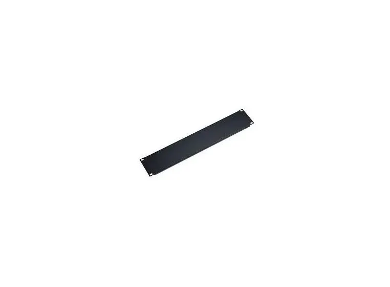 K&M 49411 Panel, 1U black Steel panel, black 