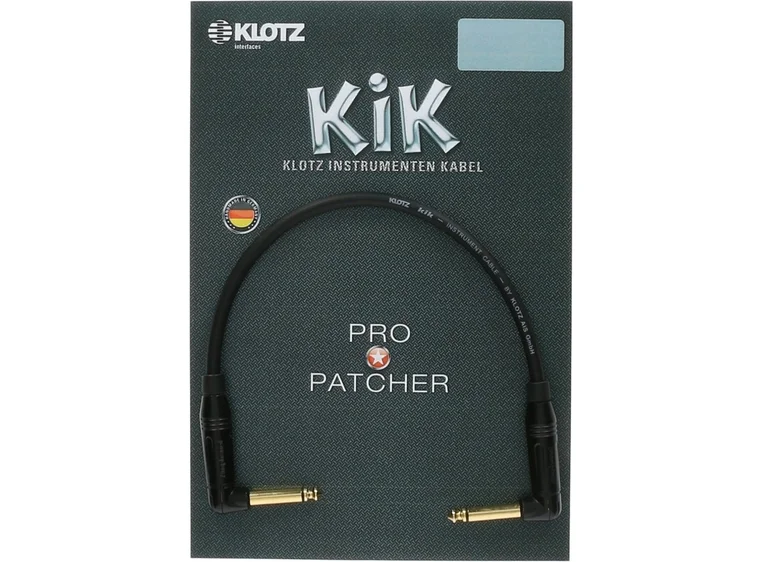 Klotz KIKPA060RR ubalansert Basic pedal patch med vinkel jack 60cm 