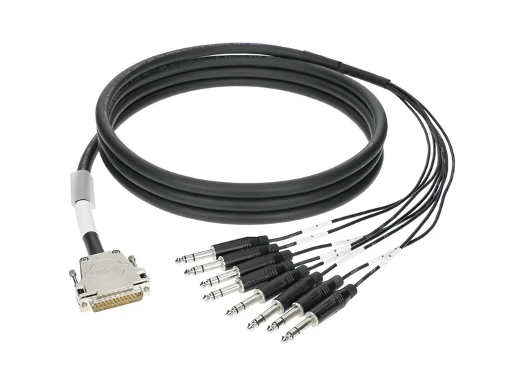 Klotz TAN08DPA010 8 channel loom Dsub Male Tascam til stereo jack 1m 